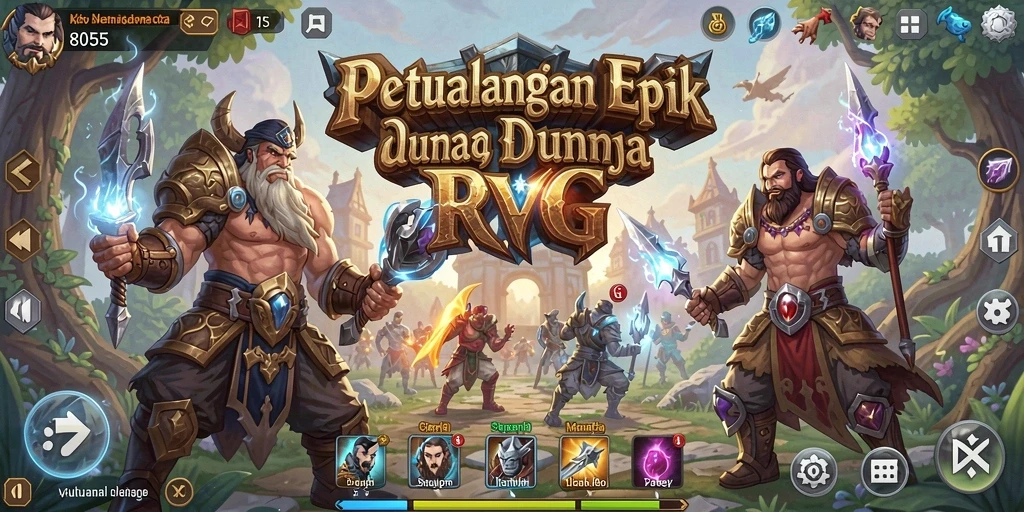 Tangkapan layar menampilkan pertempuran seru dalam <strong>8055</strong>.
