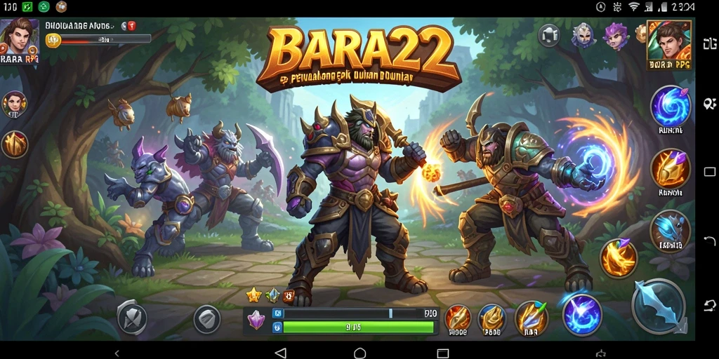 Tampilan gameplay BARA22 yang menampilkan aksi pertempuran yang mendebarkan.