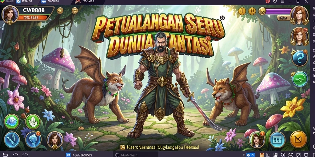 Screenshot gameplay CW8888 yang menunjukkan aksi petualangan seru.
