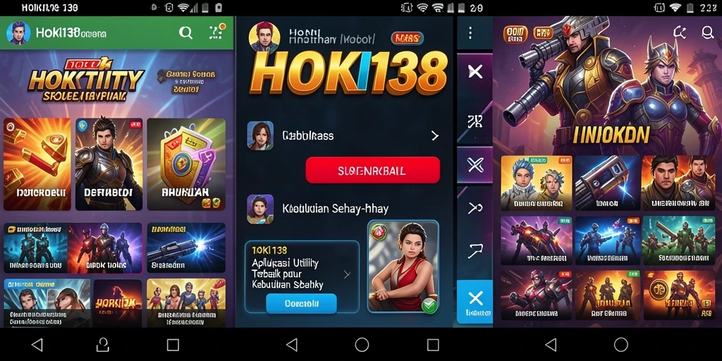 Screenshot utama aplikasi HOKI138 menampilkan antarmuka pengguna yang intuitif.