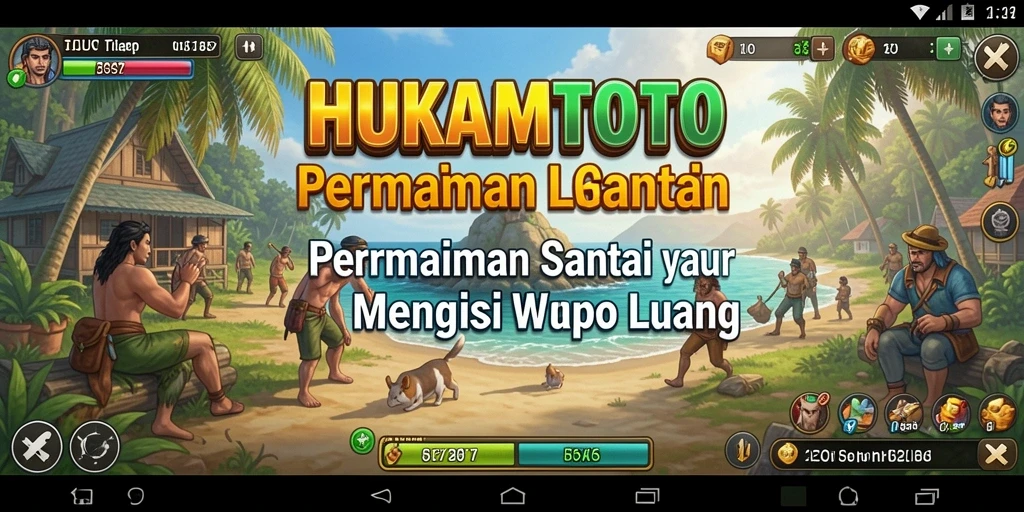 Tampilan gameplay HUKUMTOTO yang penuh warna dan menghibur.