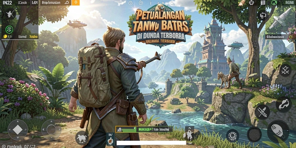 Tangkapan layar menggambarkan gameplay eksplorasi dunia terbuka yang memukau.
