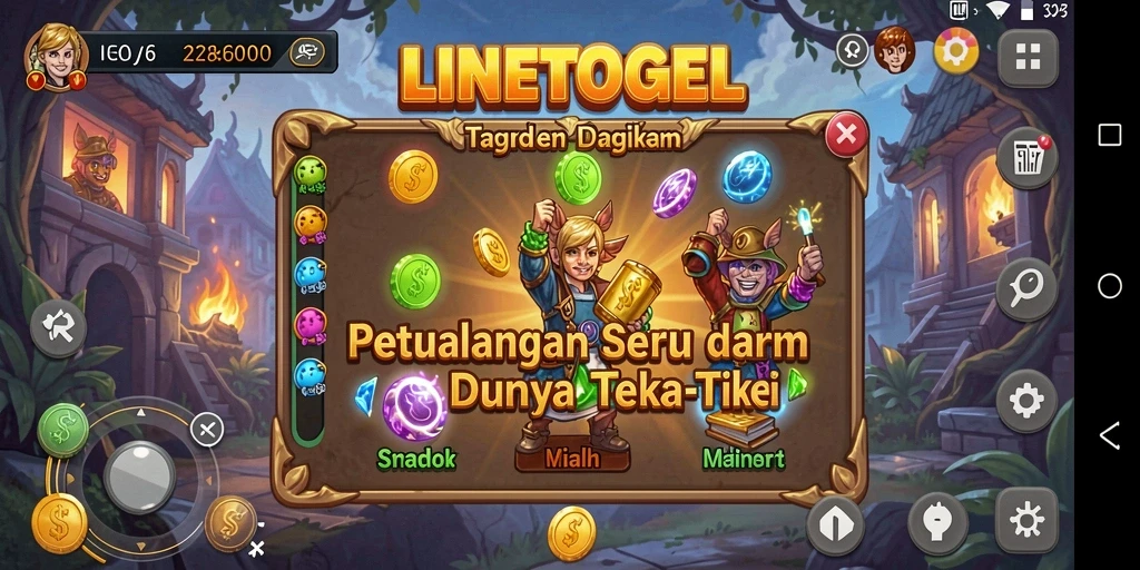 Tampilan screenshot utama LINETOGEL dengan gameplay yang menegangkan.