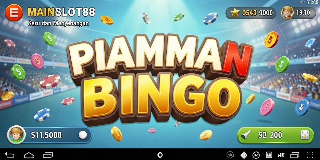 Tampilan gameplay Bingo di MAINSLOT88 yang menarik dan penuh warna.