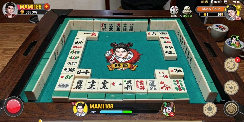Screenshot gameplay MAMI188 menampilkan keseruan permainan Mahjong.