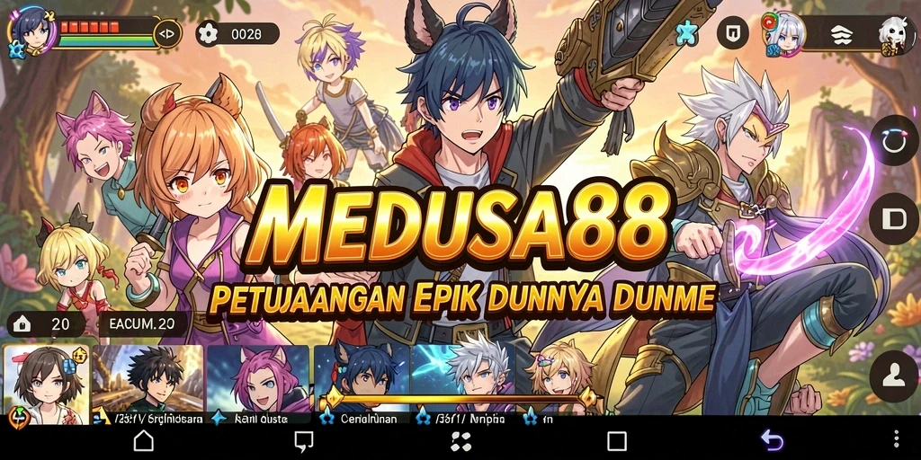 Gameplay seru MEDUSA88 dengan karakter Anime yang menarik.
