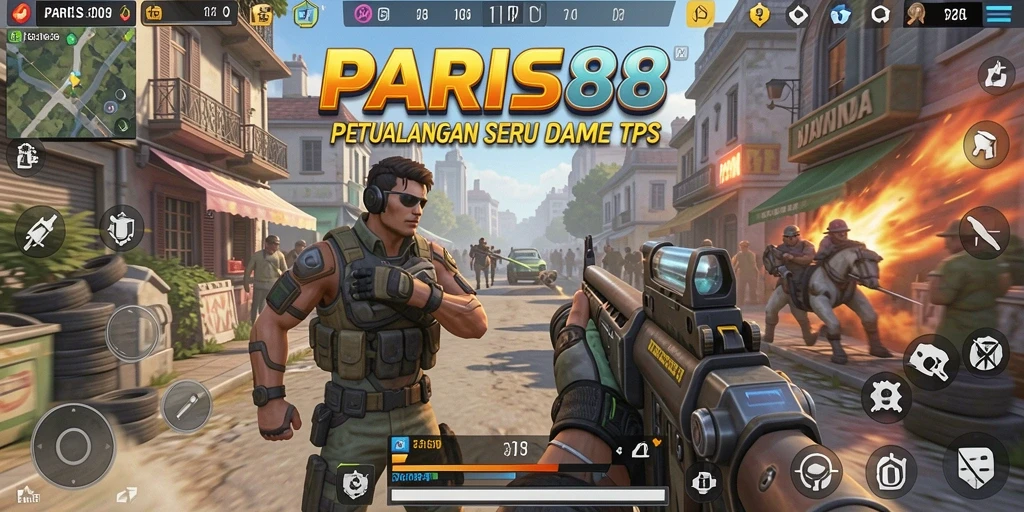 Tampilkan gameplay seru dalam petualangan TPS PARIS88.