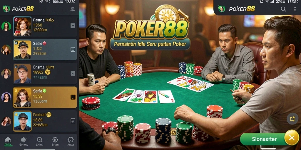 Tampilan gameplay POKER88 yang menarik dan interaktif.