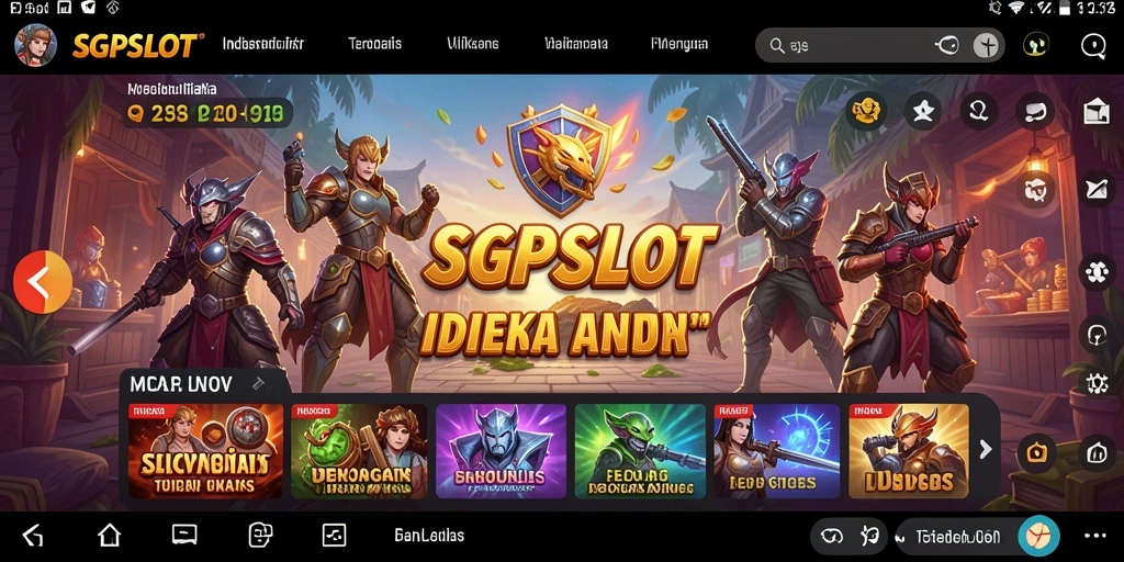 Tampilan antarmuka SGPSLOT yang sederhana dan mudah digunakan.