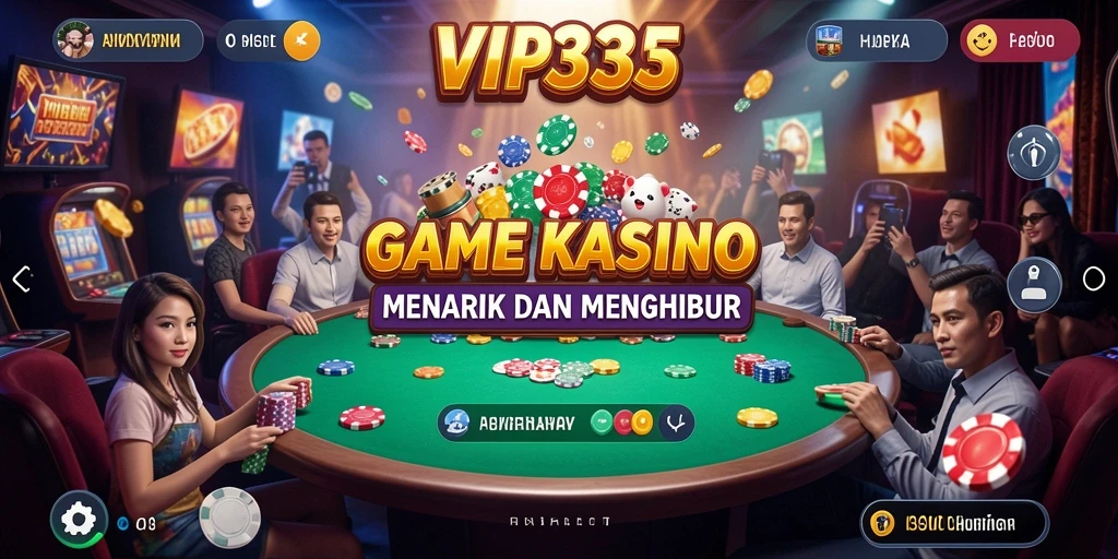 Tampilan gameplay kasino yang menarik di VIP333.