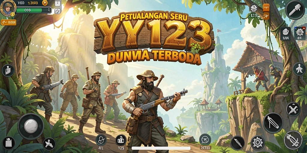 Tampilan gameplay <strong>YY123</strong> di dunia terbuka yang luas dan interaktif.